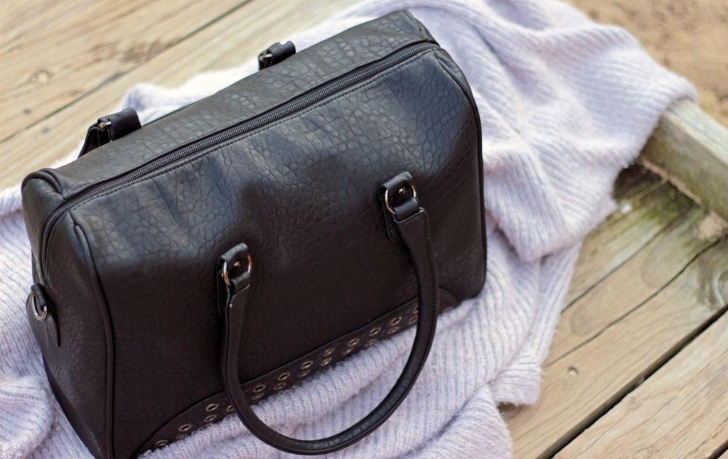 GR8X Bianca Baby Nappy Satchel Bag - Black