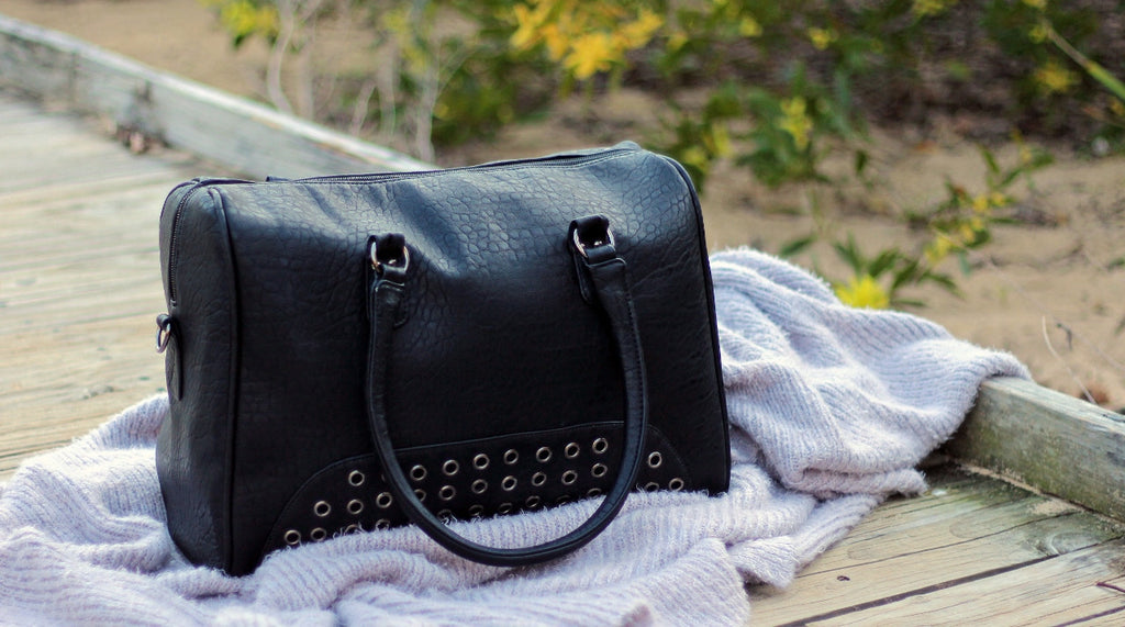 GR8X Bianca Baby Nappy Satchel Bag - Black