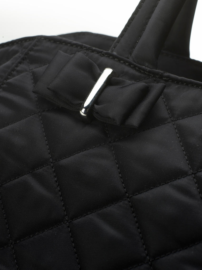 Storksak Bobby Baby Nappy Bag - Black Quilted Nylon