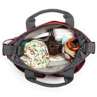 Skip Hop Duo Signature Baby Nappy Bag - Heart Design Black