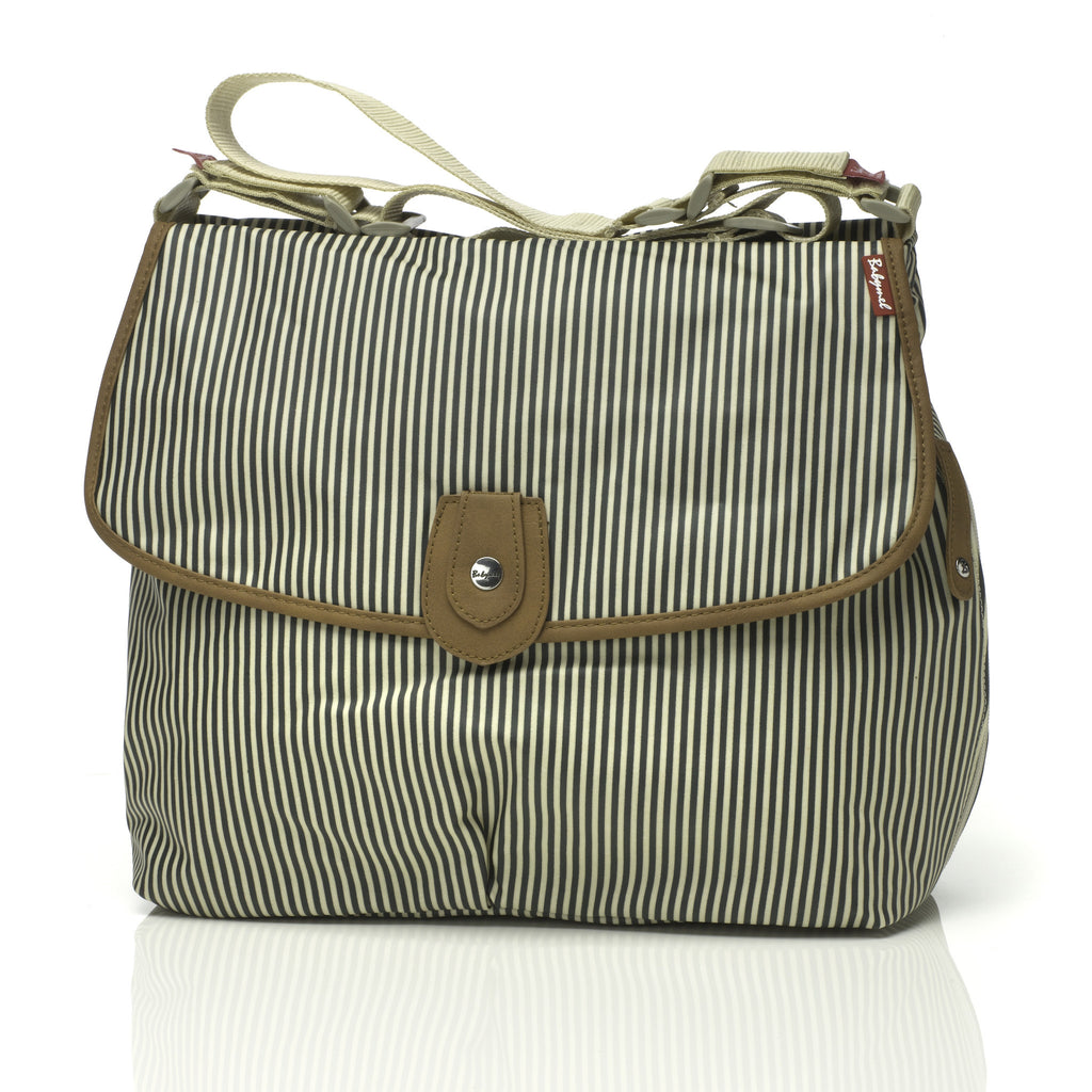 Babymel Baby Nappy Satchel Bag - Stripe Navy