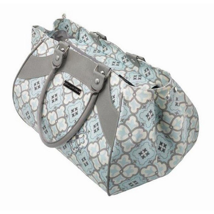 Petunia Pickle Bottom Wistful Weekender Baby Nappy Bag - Classically Crete Grey Blue