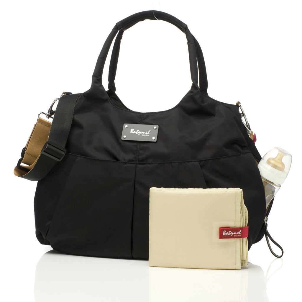 Babymel Zahra Baby Nappy Bag - Black
