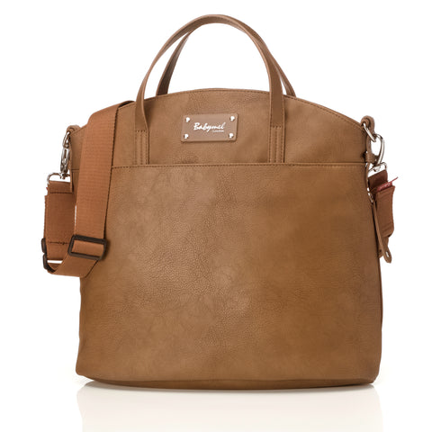 Babymel Grace Baby Nappy Bag - PU Leather Tan