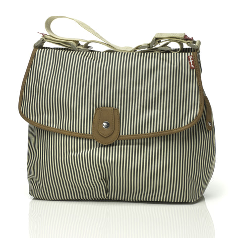 Babymel Baby Nappy Satchel Bag - Stripe Navy